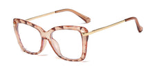 Load image into Gallery viewer, 45940 Anti-blue light TR90 Retro Crystal Cutting Glasses Frames Men Women Optical Computer Glasses