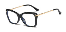 Load image into Gallery viewer, 45940 Anti-blue light TR90 Retro Crystal Cutting Glasses Frames Men Women Optical Computer Glasses