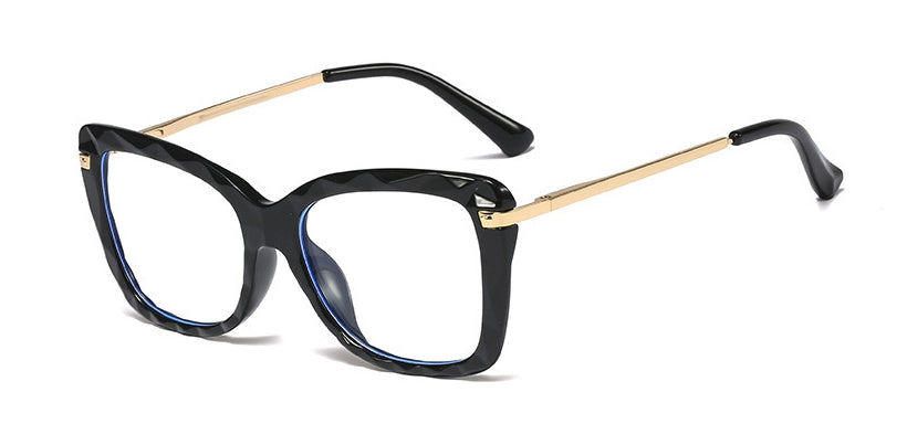 45940 Anti-blue light TR90 Retro Crystal Cutting Glasses Frames Men Women Optical Computer Glasses