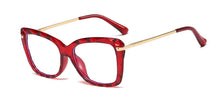 Load image into Gallery viewer, 45940 Anti-blue light TR90 Retro Crystal Cutting Glasses Frames Men Women Optical Computer Glasses
