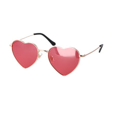 Load image into Gallery viewer, 45941 Heart Women Polarized Sunglasses Metal Frame Men Shades Uv400 Vintage Glasses