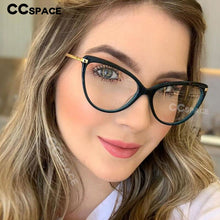 Load image into Gallery viewer, 45963 Plastic Titanium Retro Cat Eye Glasses Frames Men Women Optical Computer Glasses