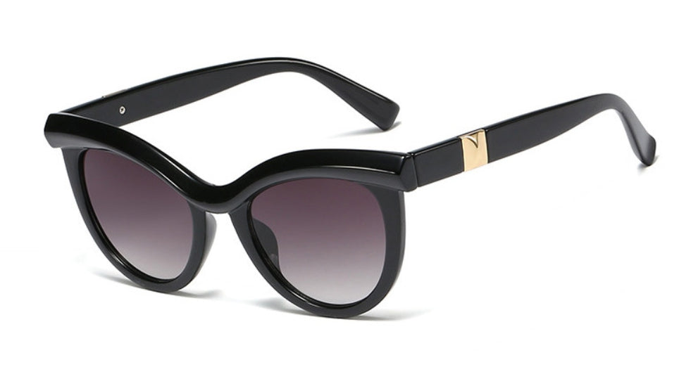 45967 Cat Eye Round Sunglasses Men Women UV400 Glasses