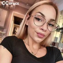 Load image into Gallery viewer, 45969 Cat Eye Retro Simple Glasses Frames Anti Blue Light Women Optical Computer Glasses