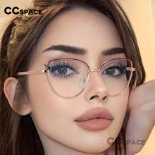 Load image into Gallery viewer, 45969 Cat Eye Retro Simple Glasses Frames Anti Blue Light Women Optical Computer Glasses