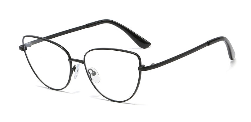 45969 Cat Eye Retro Simple Glasses Frames Anti Blue Light Women Optical Computer Glasses