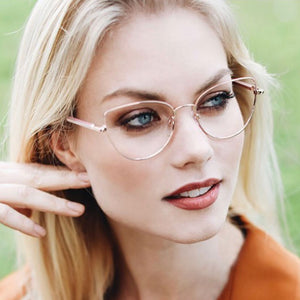 45969 Cat Eye Simple Glasses Frames Retro Men Women Optical Computer Glasses