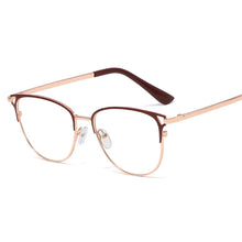 Load image into Gallery viewer, 45975 Anti-blue light Cat Eye Glasses Frames Men Women Optical Computer eyeGlasses