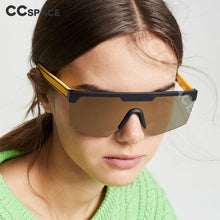 Load image into Gallery viewer, 45990 Personality Oversized One Lens Square Men Women Sunglasses Outdoor Shade Driving Sun Glasses UV400