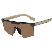 Load image into Gallery viewer, 45990 Personality Oversized One Lens Square Men Women Sunglasses Outdoor Shade Driving Sun Glasses UV400