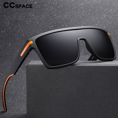 45993 Plastic Titanium Polarized One Lens Sunglasses Men Women UV400