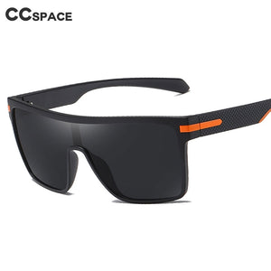 45993 Plastic Titanium Polarized One Lens Sunglasses Men Women UV400