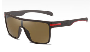 45993 Plastic Titanium Polarized One Lens Sunglasses Men Women UV400