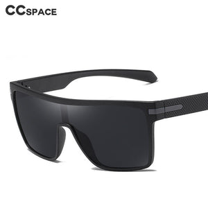 45993 Plastic Titanium Polarized One Lens Sunglasses Men Women UV400