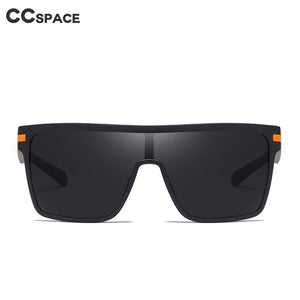 45993 Plastic Titanium Polarized One Lens Sunglasses Men Women UV400