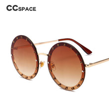 Load image into Gallery viewer, 46007 Lady Round Sunglasses Shiny Diamond Frame For Women Brand Glasses Designer Male Female Shades