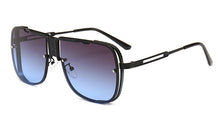 Load image into Gallery viewer, 46062 Oversize Metal Square Sunglasses Men Women UV400 Vintage Glasses