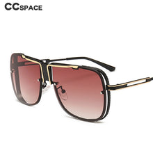 Load image into Gallery viewer, 46062 Oversize Metal Square Sunglasses Men Women UV400 Vintage Glasses