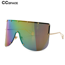 Load image into Gallery viewer, 46092 Oversized Goggle Sunglasses Men Women Stars Shades UV400 Vintage Glasses