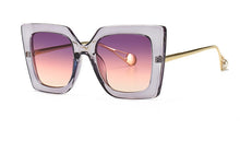 Load image into Gallery viewer, 46110 Retro Pearl  Women Sunglasses  Square Shades UV400 Vintage Glasses