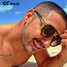 Load image into Gallery viewer, 46122 Steam Punk Round Sunglasses Men Women 2023 Shades UV400 Vintage Glasses