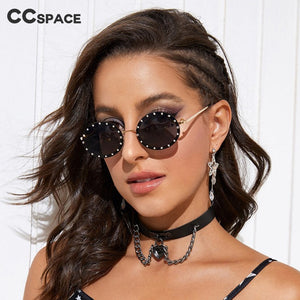 46127 Diamond Oval Small Frame  Sunglasses Men Women Shades UV400 Vintage Glasses