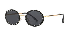 Load image into Gallery viewer, 46127 Diamond Oval Small Frame  Sunglasses Men Women Shades UV400 Vintage Glasses