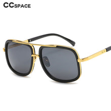 Load image into Gallery viewer, 46135 Oversized Pilot Square Sunglasses Men Women Shades UV400 Vintage Glasses