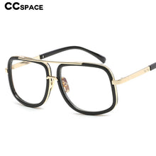 Load image into Gallery viewer, 46135 Oversized Pilot Square Sunglasses Men Women Shades UV400 Vintage Glasses