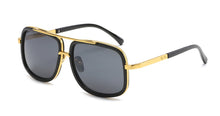 Load image into Gallery viewer, 46135 Oversized Pilot Square Sunglasses Men Women Shades UV400 Vintage Glasses