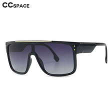 Load image into Gallery viewer, 46146 Big Frame One Lens Polarized Sunglasses Men Women Shades UV400 Vintage Glasses