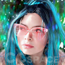 Load image into Gallery viewer, 46153 One Lens Square Cat Eye Sunglasses Men Women  Shades UV400 Vintage Glasses