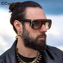Load image into Gallery viewer, 46157 Big Frame Goggle Sunglasses Men Women Shades UV400 Vintage Glasses