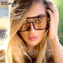 Load image into Gallery viewer, 46160 Square Big Frame Sunglasses Men Women Shades UV400 Vintage Glasses
