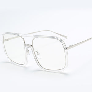 46160 Square Big Frame Sunglasses Men Women Shades UV400 Vintage Glasses