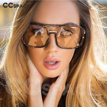 Load image into Gallery viewer, 46160 Square Big Frame Sunglasses Men Women Shades UV400 Vintage Glasses