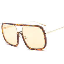 Load image into Gallery viewer, 46160 Square Big Frame Sunglasses Men Women Shades UV400 Vintage Glasses