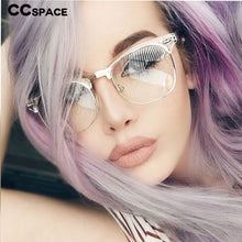 Load image into Gallery viewer, 46170 Vintage Eyebrow Optical Glasses Frames Women Cat Eye Computer Eyeglasses