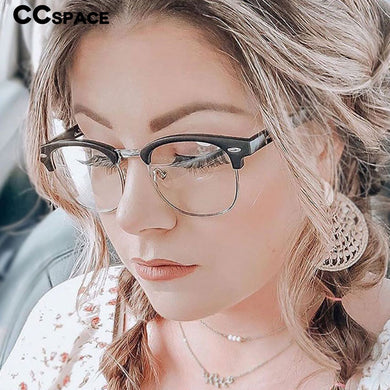 46170 Vintage Eyebrow Optical Glasses Frames Women Cat Eye Computer Eyeglasses