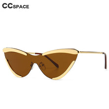 Load image into Gallery viewer, 46195 Cat Eye Half Frame One Lens Sunglasses Men Women UV400 Glasses
