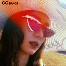 Load image into Gallery viewer, 46195 Cat Eye Half Frame One Lens Sunglasses Men Women UV400 Glasses