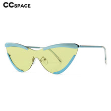 Load image into Gallery viewer, 46195 Cat Eye Half Frame One Lens Sunglasses Men Women UV400 Glasses