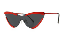 Load image into Gallery viewer, 46195 Cat Eye Half Frame One Lens Sunglasses Men Women UV400 Glasses