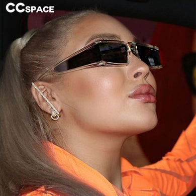 46198 Oversized Rectangle Personality Sunglasses Men Women UV400 Glasses