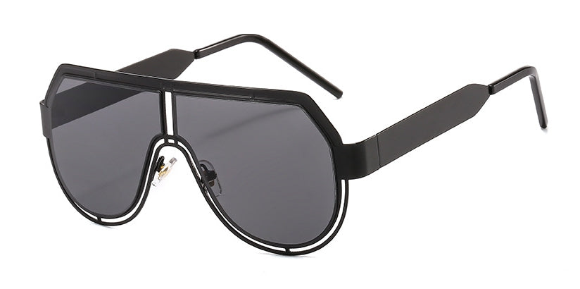 46234 Oversized Hollow  Sunglasses Men Women UV400 Glasses