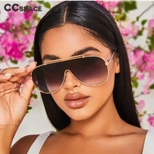 Load image into Gallery viewer, 46235 Oversized One Lens Sunglasses Men Women UV400 Glasses