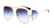 Load image into Gallery viewer, 46261 Big Frame Side Mirror Punk Sunglasses Men Women UV400 Glasses