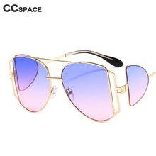 Load image into Gallery viewer, 46261 Big Frame Side Mirror Punk Sunglasses Men Women UV400 Glasses