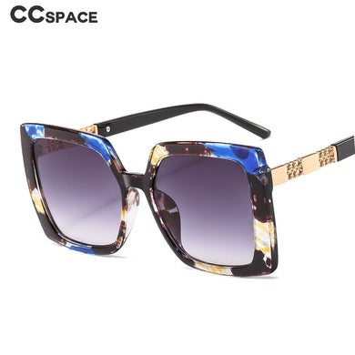46267 Big Frame Square Cat Eye Chain  Sunglasses Men Women UV400 Glasses