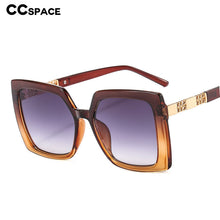 Load image into Gallery viewer, 46267 Big Frame Square Cat Eye Chain  Sunglasses Men Women UV400 Glasses